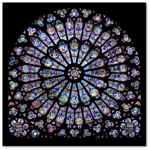 Medieval artists didn't know they were working with plasmons when they used colloid gold to color this window in Notre Dame Cathedral.  Source